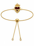 Gold Plated Bracelet Sacred Heart Jesus — Fiat & Grace Catholic jewelry