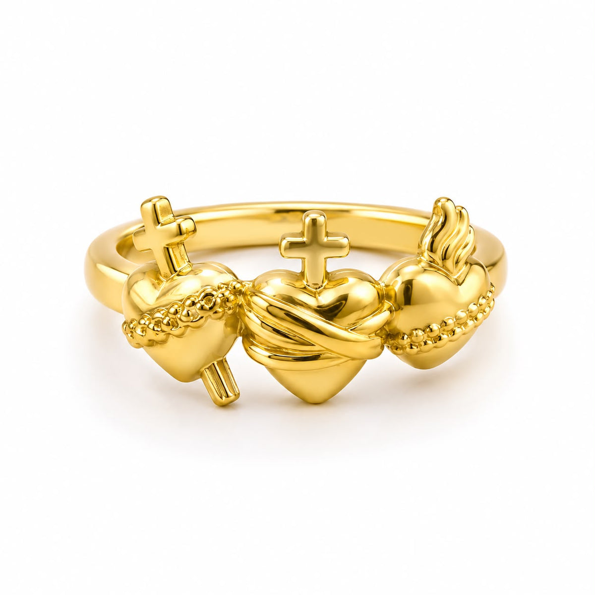 Gold Plated Gold Ring — Fiat & Grace Catholic jewelry