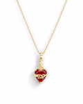 Gold Plated Necklace Sacred Heart Jesus — Fiat & Grace Catholic jewelry