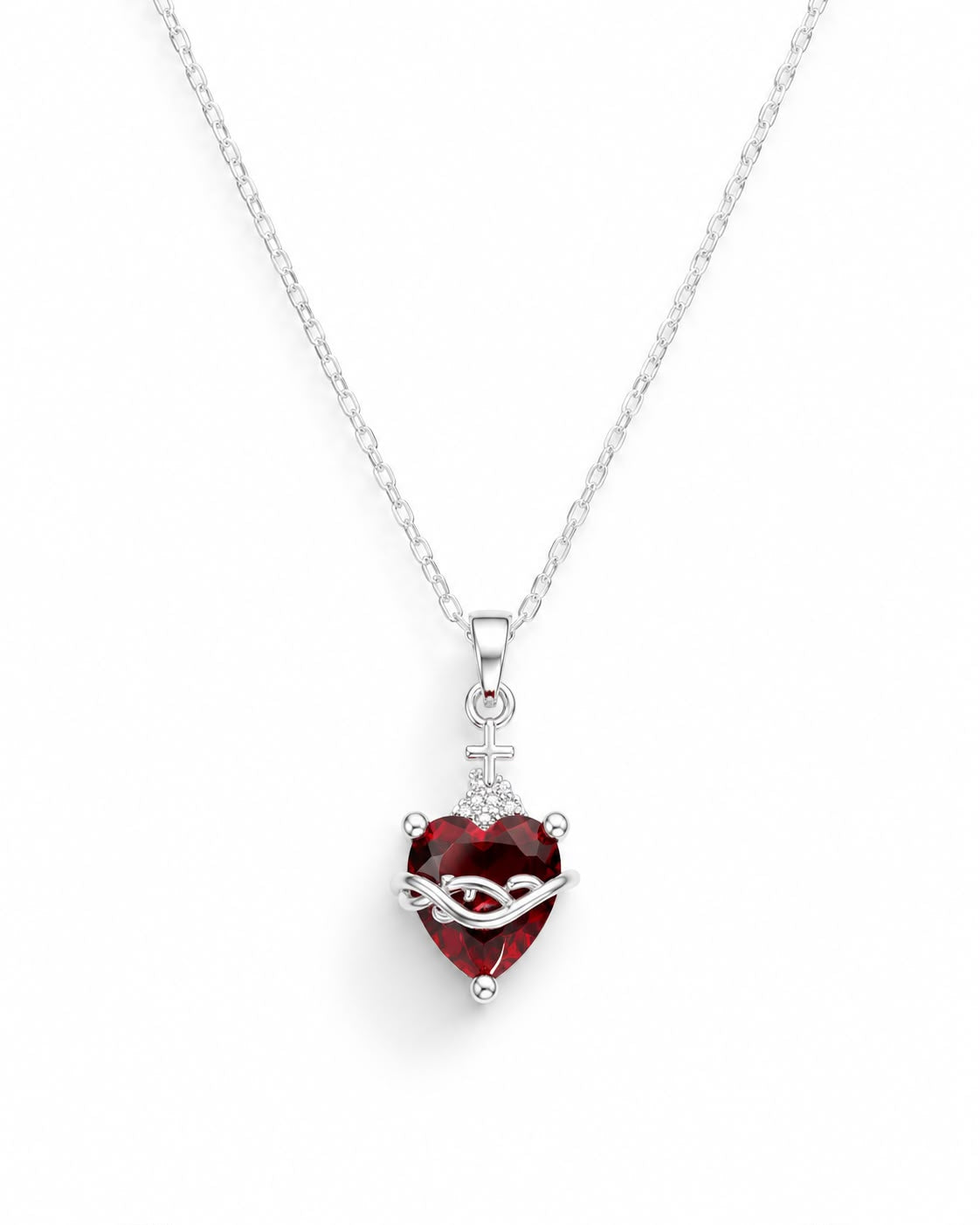Gold Plated Necklace Silver — Fiat & Grace Catholic jewelry