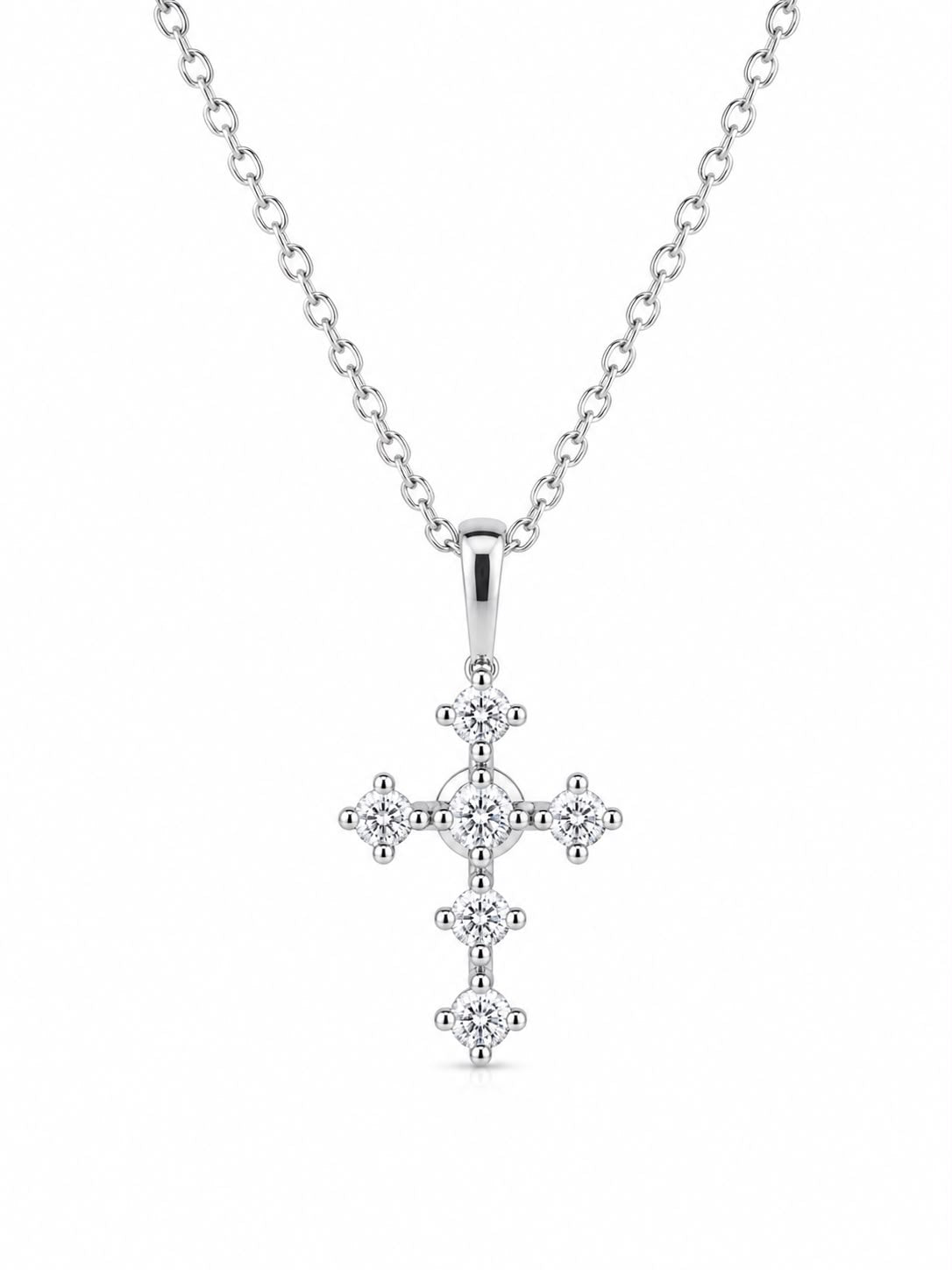 Grace Silver Necklace Small — Fiat & Grace Catholic jewelry