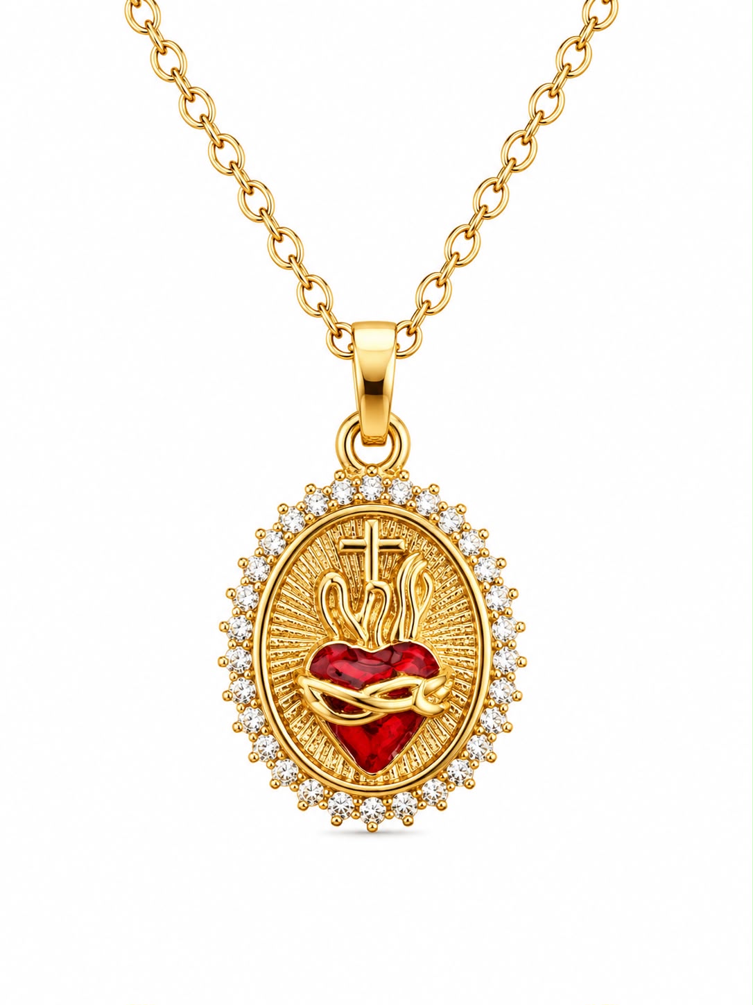 Jesus Eternal Sacred Heart Small — Fiat & Grace Catholic jewelry