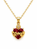 Jesus Heart Gold Necklace — Fiat & Grace Catholic jewelry