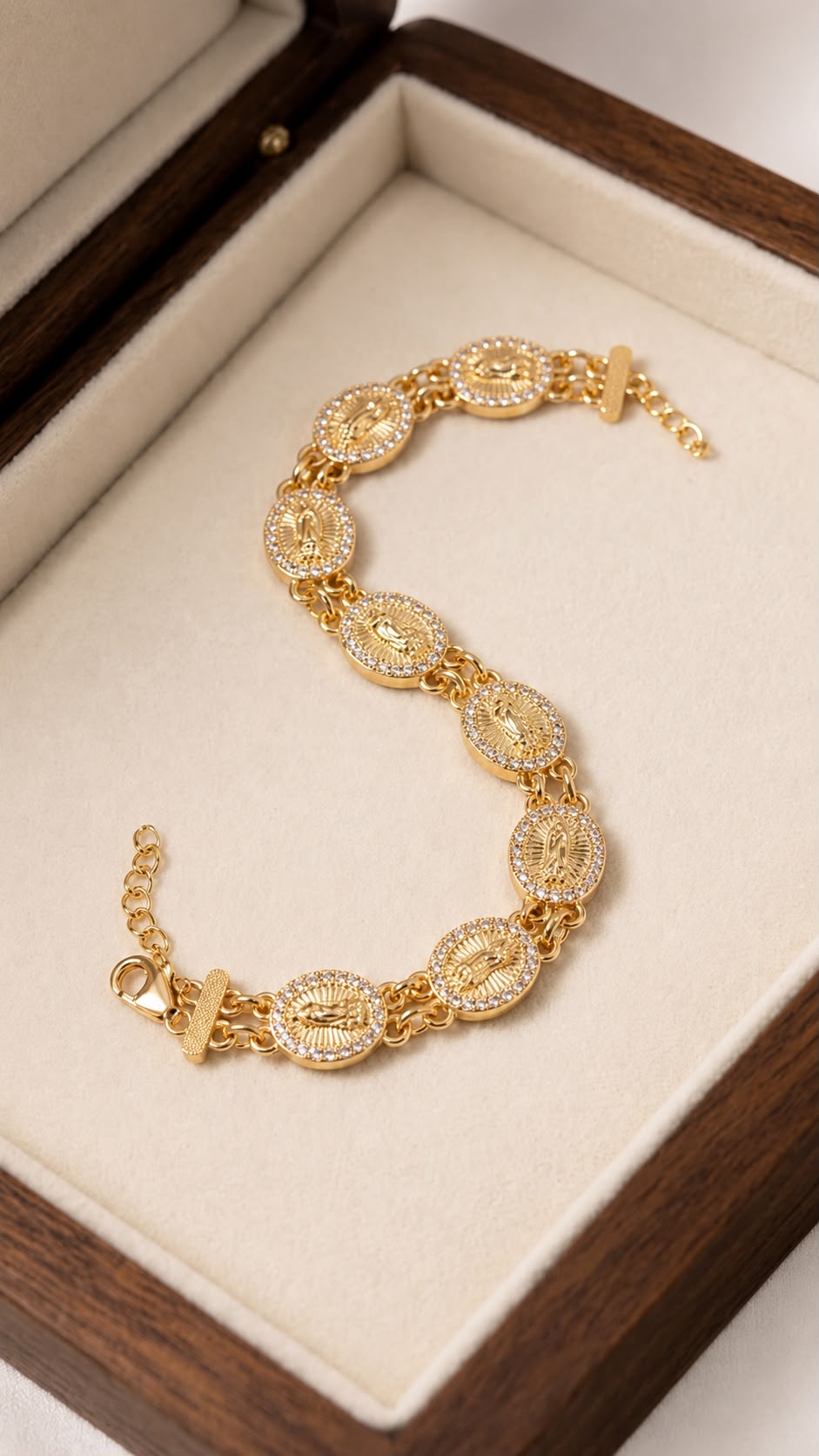 Mary Golden Bracelet — Fiat & Grace Catholic jewelry