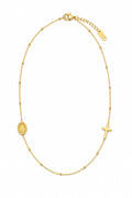 Necklace Cross and Mary — Fiat & Grace Catholic jewelry