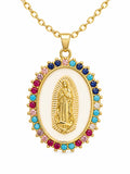 Our Lady of Guadalupe Radiance Necklace — Fiat & Grace Catholic jewelry