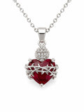 Silver Heart of Jesus — Fiat & Grace Catholic jewelry