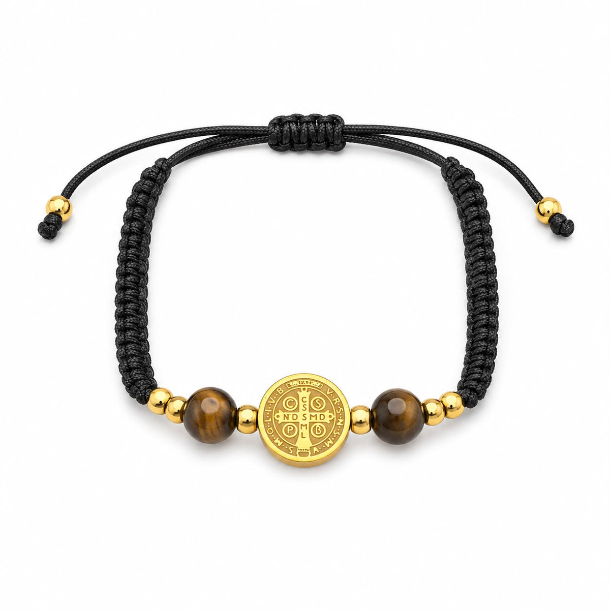 St. Benedict Pilgrim Gold Bracelet — Fiat & Grace Catholic jewelry