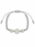 St. Benedict Pilgrim Silver Marble Bracelet — Fiat & Grace Catholic jewelry
