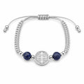 St. Benedict Pilgrim Silver Sky Bracelet — Fiat & Grace Catholic jewelry