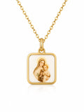 Virgen Del Carmen Scapular Medal — Fiat & Grace Catholic jewelry